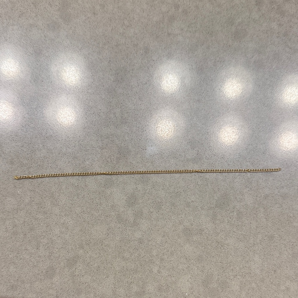 Solid 14K yellow/rose gold bracelet chain